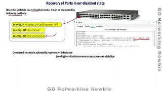 Switch Port Security - Recovery of Ports in err-disabled state
