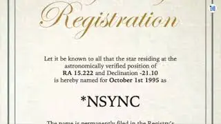 We Bought a Star to Celebrate the 26th Anniversary of *NSYNC!