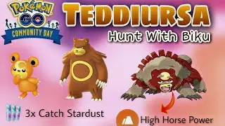 🔴 Pokémon GO : Teddiursa Community Day Live👍 | Kitne Stardust Collect Kar Payenge??? | BIKU