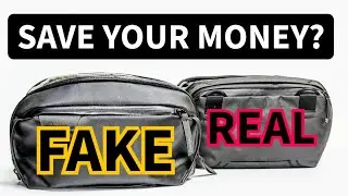Fake Peak Design Tech Pouch VS Real Peak Design Tech Pouch