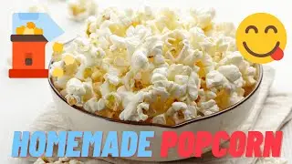 How to Make Popcorn ▶️ Natural Buttery Homemade Popcorn Recipe ▶️ Vegan Popcorn