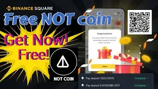 🚀 **Unlock FREE NotCoin Today! 🚀 | Binance Bitcoin,NotCoin Giveaway!** 🌟 #binance