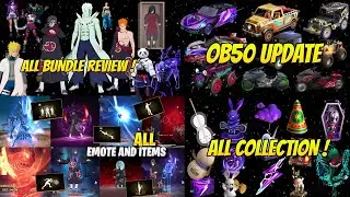 OB50 ALL BUNDLE REVIEW | LEGENDARY ITEMS REVIEW | OB50 COLLECTION | ALL BUNDLE & ITEMS SHOWCASE