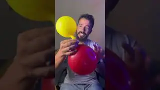 تجربة انتقال الهواء من بالونة إلى أخرى في الفيزياء 🎈🧪#تجارب_فيزياء #انتقال_الهواء #ضغط_الهواء
