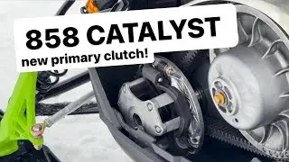 The 2025 M 858 Catalyst has a new primary clutch
