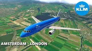 ✈️ Must See! X-Plane 11 | AMSTERDAM (EHAM) to LONDON (EGLL) LIVE ATC FLIGHT | KLM A320