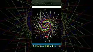 Diverging Turtle Using Python Code 