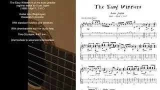 The Easy Winners by Scott Joplin ragtime guitar score download