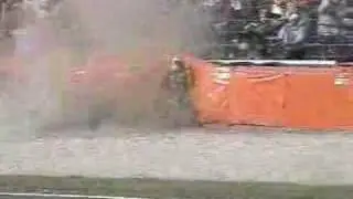 A motorcycle accident and a lucky guy