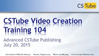 CSTube Video Creation Training 104