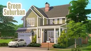 green suburban \\ The Sims 4 CC speed build