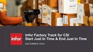 Start and Stop JIT Production Orders