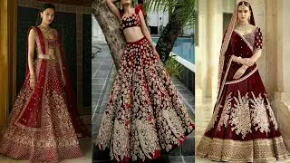 Designer wedding lehenga dupatta for bride/wedding lehenga design drape ideas for bride.