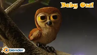 Baby Owl Modeling in Blender 2.93