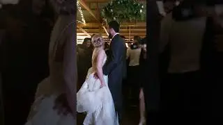 father/daughter dance and first dance as husband and wife.