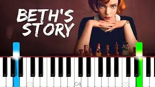 Beth's Story (from The Queen's Gambit) | PIANO SHEET MUSIC + MIDI 🎹