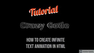Infinite text animation in html | Html CSS Animation