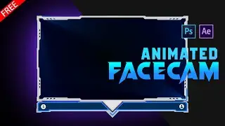 Twitch animated facecam overlay, Facecam, Animated overlay, mixer facecam, Free ( PSD + AEP)