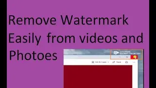 Remove watermark from video's and photos