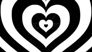 Black and White Heart Overlay Background