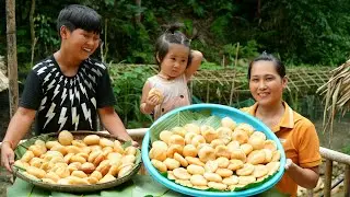 Day 2: The process of making delicious fried cakes from glutinous rice flour of ethnic minorities