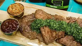 Grilled Skirt Steak with Salsa Verde - Hallmark Channel
