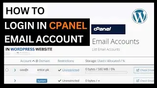 How to Login to Cpanel Email Account - Check And Send WebMails of Your website