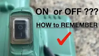 Is the i/o on or off?  Simple hack to remember for good !