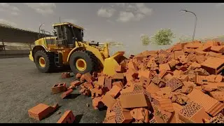 A Heap of Clay Brick Demolition Material (Blender 3.2 Eevee)