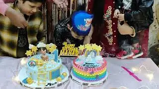 Mahad Malik Birthday celebrating with little boy Ahnaf Malik