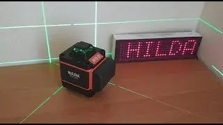 ✴️ Лазерный уровень HILDA 4'360° GREEN, разбор работы кнопок.