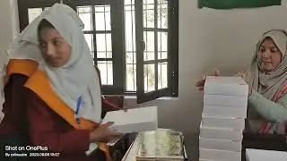 Middle School KGBV Thasgam from classes  6th & 7th for distribution of Tablets ...