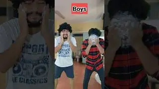 Girls vs Boys 😂 while doing face wash 
