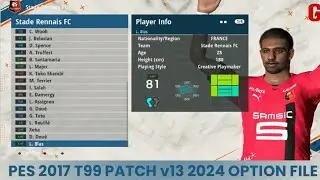 PES 2017 T99 All 8th July 2023 Transfersj