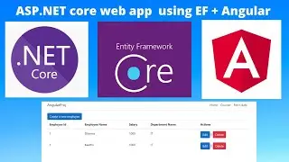 ASP.NET Core with Angular web app || ASP.NET core with Entity Framework Database First Approach
