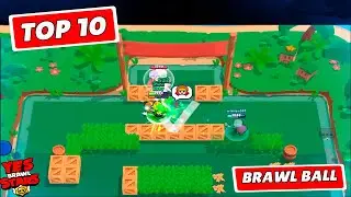 TOP 10 🤣  FUNNY MOMENTS OF BRAWL BALL! 😱 Brawl Stars Funny Moments & Fails & Glitches & More