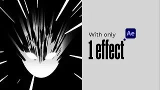 🤯 Anime Power-Up Effect with ONLY 1 After Effects Effect!