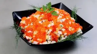 Простой Салат с Крабовыми палочками