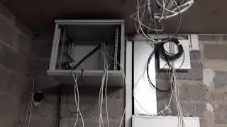 A low-voltage power supply in a private home. One of the typical jobs.