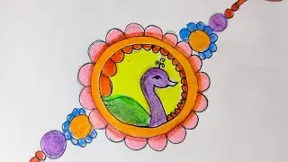Rakhi drawing easy l simple Rakhi drawing l Rakhi special