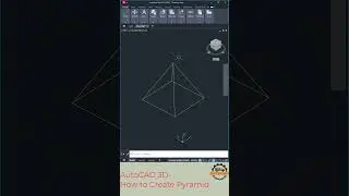 How to Create a Pyramid in AutoCAD 3D | Step-by-Step Hindi Tutorial | 