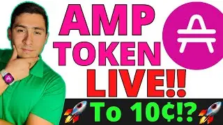 AMP TOKEN LIVE STREAM!! COINBASE LAUNCH! Prediction To 10¢!?