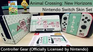 Nintendo Switch Animal Crossing New Horizons Decal Skin Set (Officially Licensed)