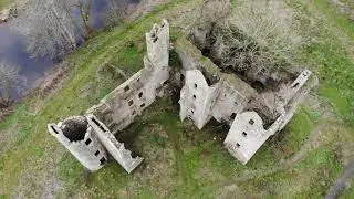 Old Dalquharran Castle and Graveyard 4K