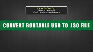 How to Convert a Bootable USB to an .iso File
