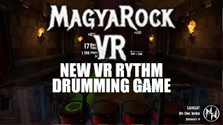 Magyarock VR new Rythm drum game for PCVR (played on Quest Pro)