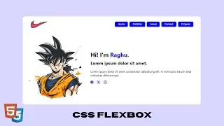 CSS Flexbox Profile Card Design: Complete Tutorial with Navigation, Photo & Social Icons