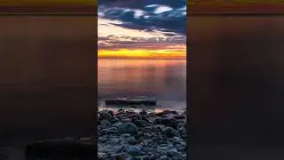 Langzeitbelichtung am Stein Strand
