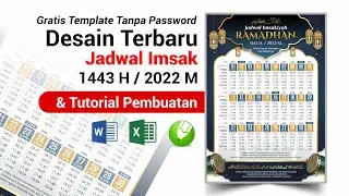Jadwal Imsakiyah Ramadhan - Tutorial dan Template Gratis - CORELDRAW & MICROSOFT WORD 