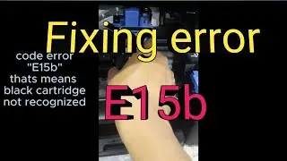 CANON PIXMA INKJET PRINTER ERROR E15b HOW TO CLEAR ERROR